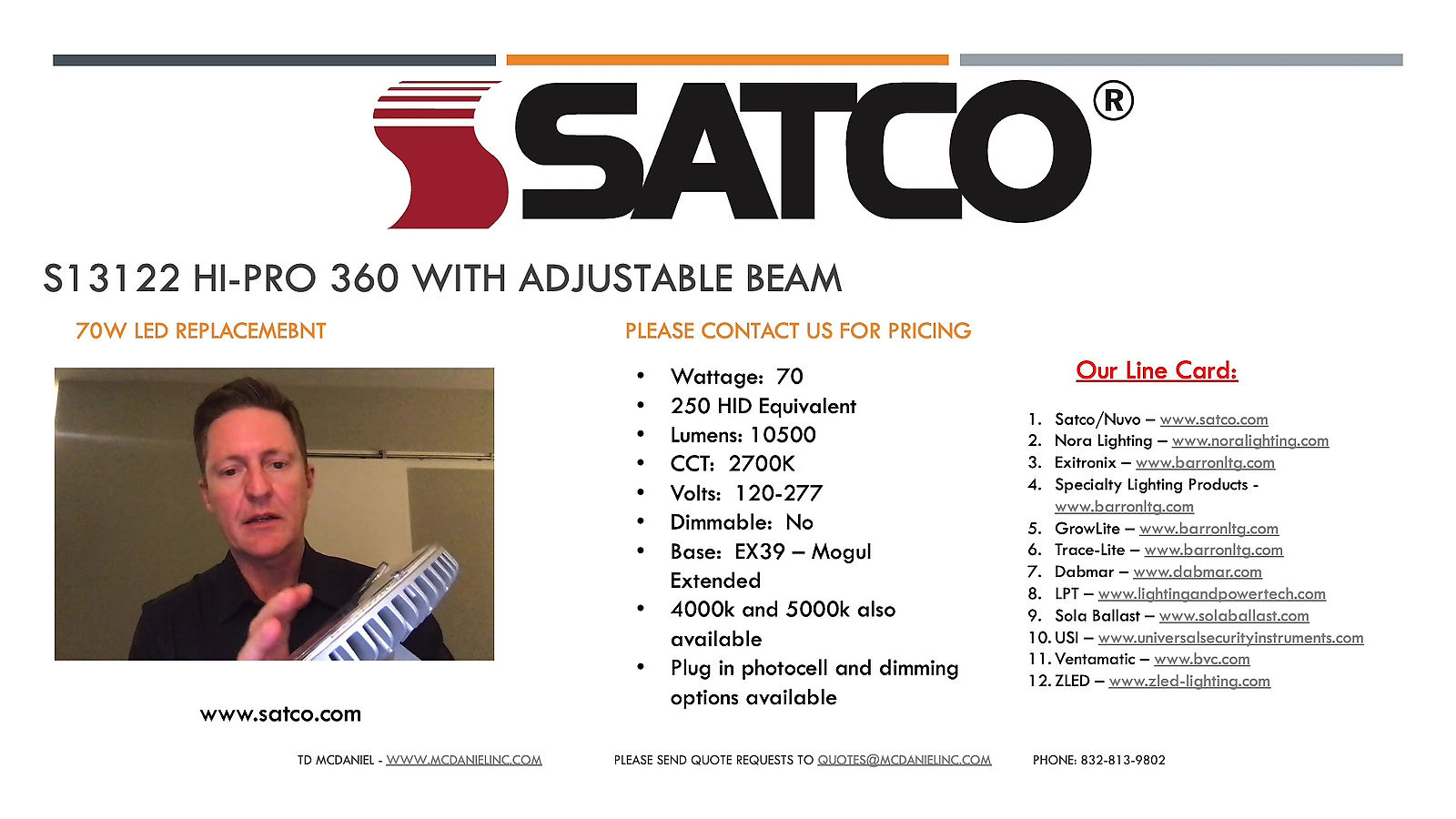 Satco HI-PRO 360 Presentation